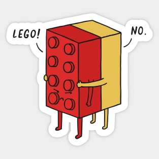 I will never lego Sticker